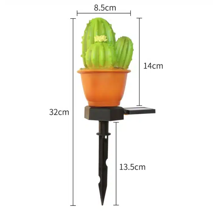 Lampe solaire cactus 5