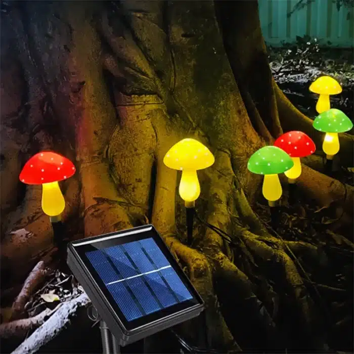 Lampe solaire champignon 4