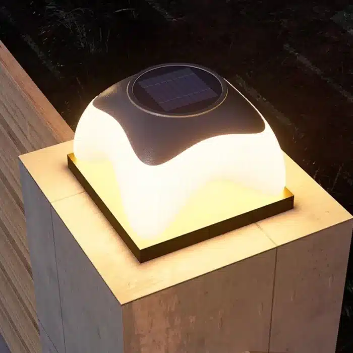 Lampe solaire extérieur pour poteau de portail 4